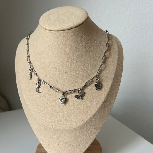 Modèle unique - Collier charms argenté