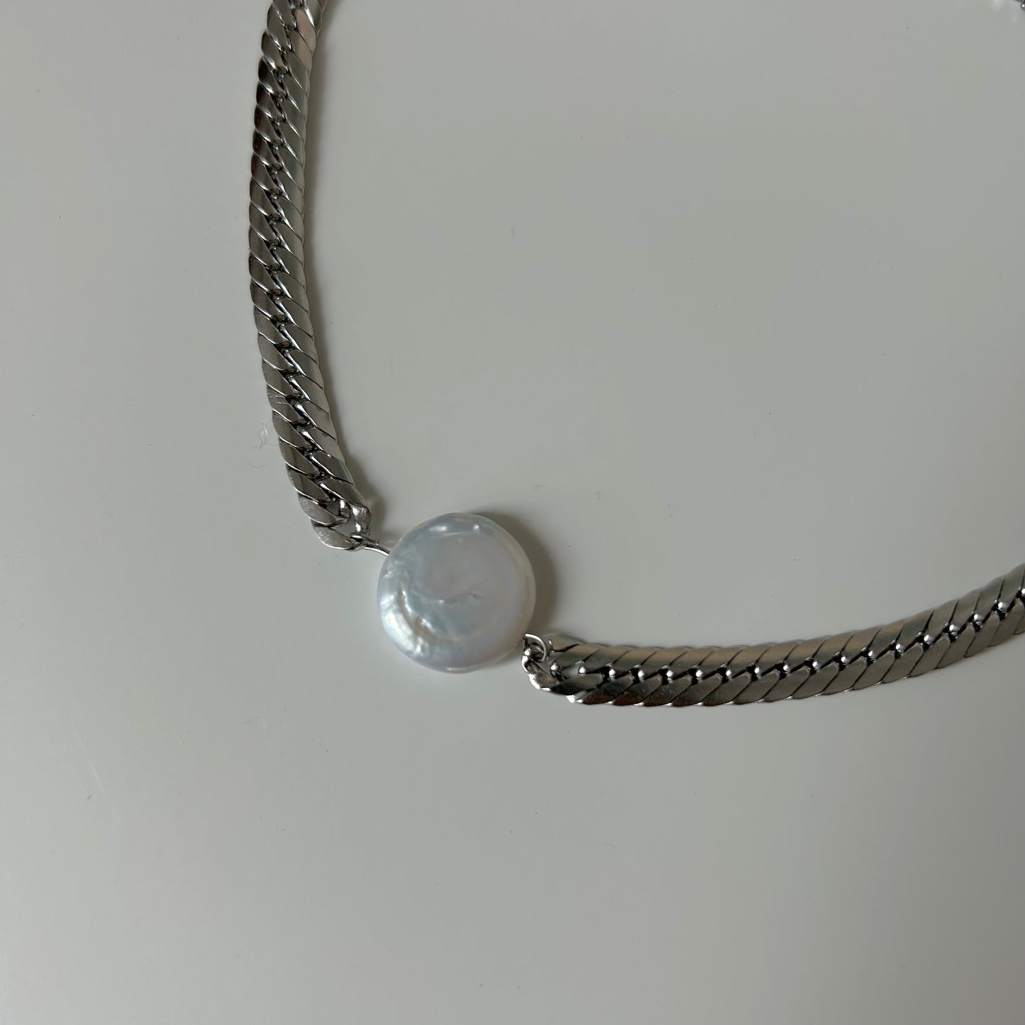 Modèle unique - Collier argent perle d’eau douce